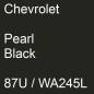 Preview: Chevrolet, Pearl Black, 87U / WA245L.